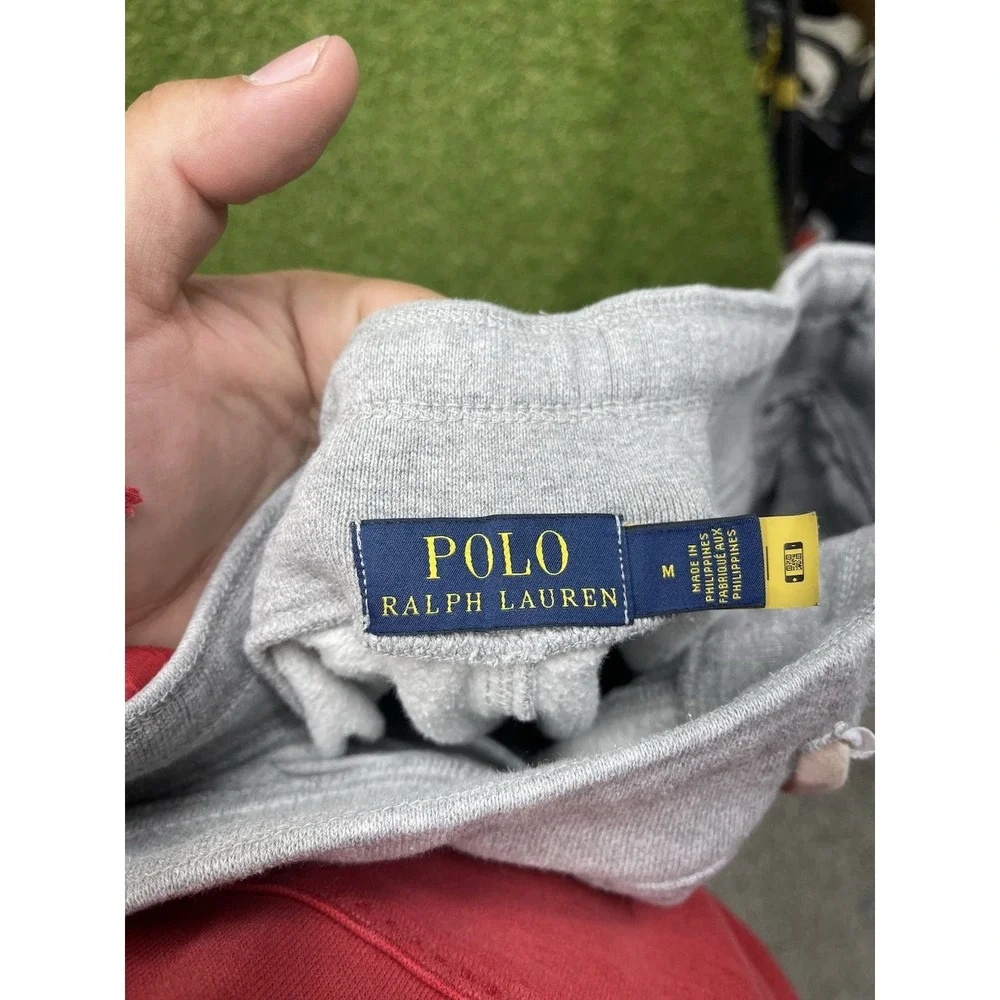 Polo Ralph Lauren Sweatpants Mens Medium PRL 67 Chenille Patch Fleece Joggers